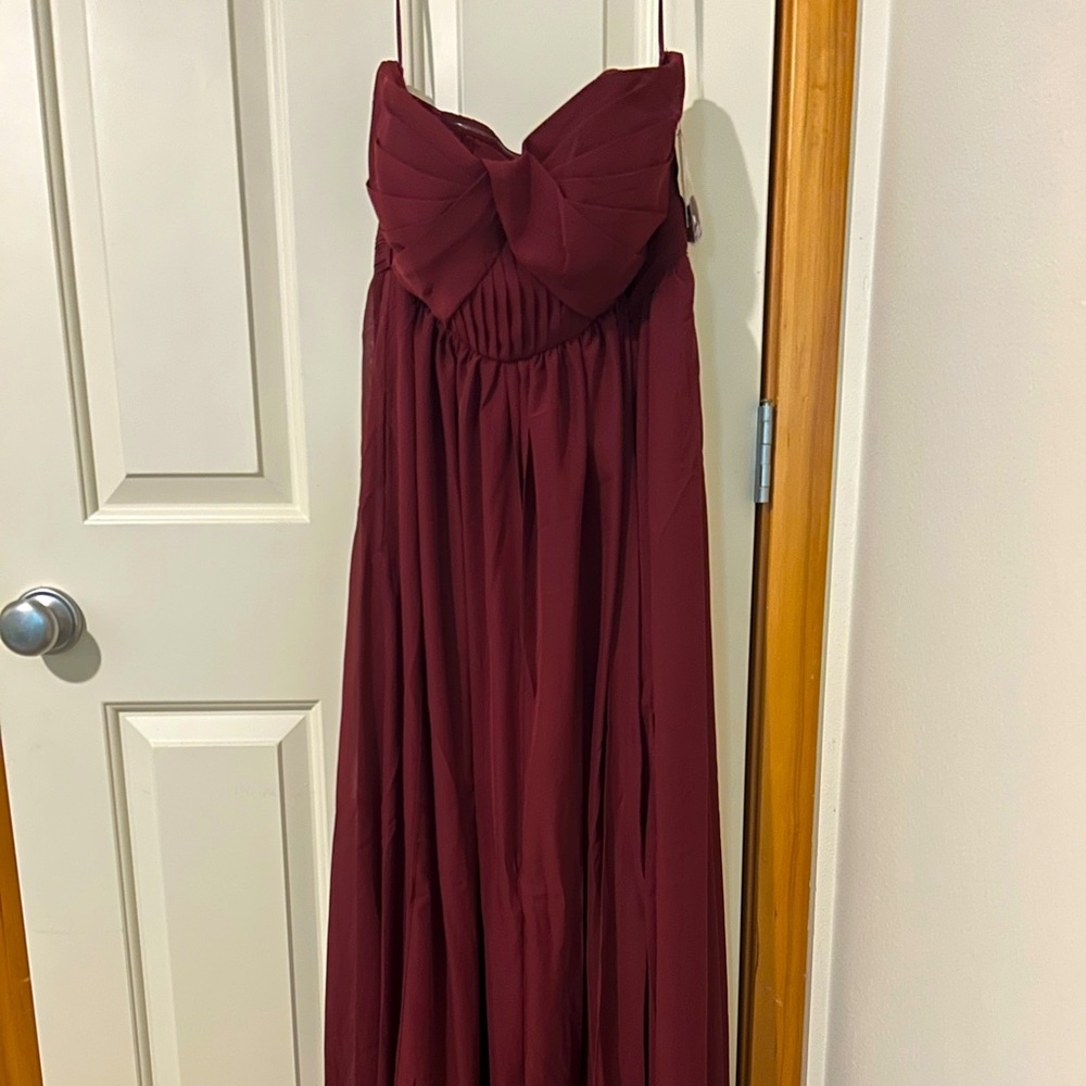 Birdy Grey Grace chiffon bridesmaid dress (with side-slit)